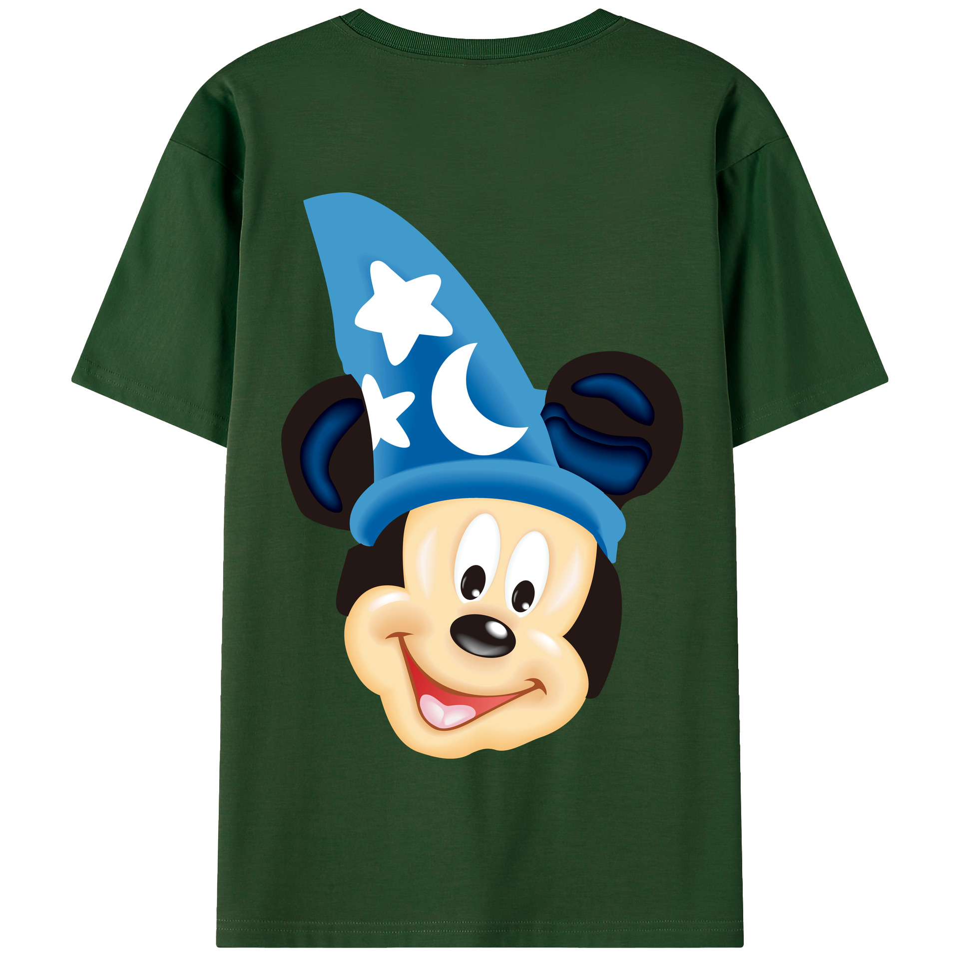 （画像用） ミッキーマウス Mickey Mouse 綿100％半袖Tシャツ（背面プリント）